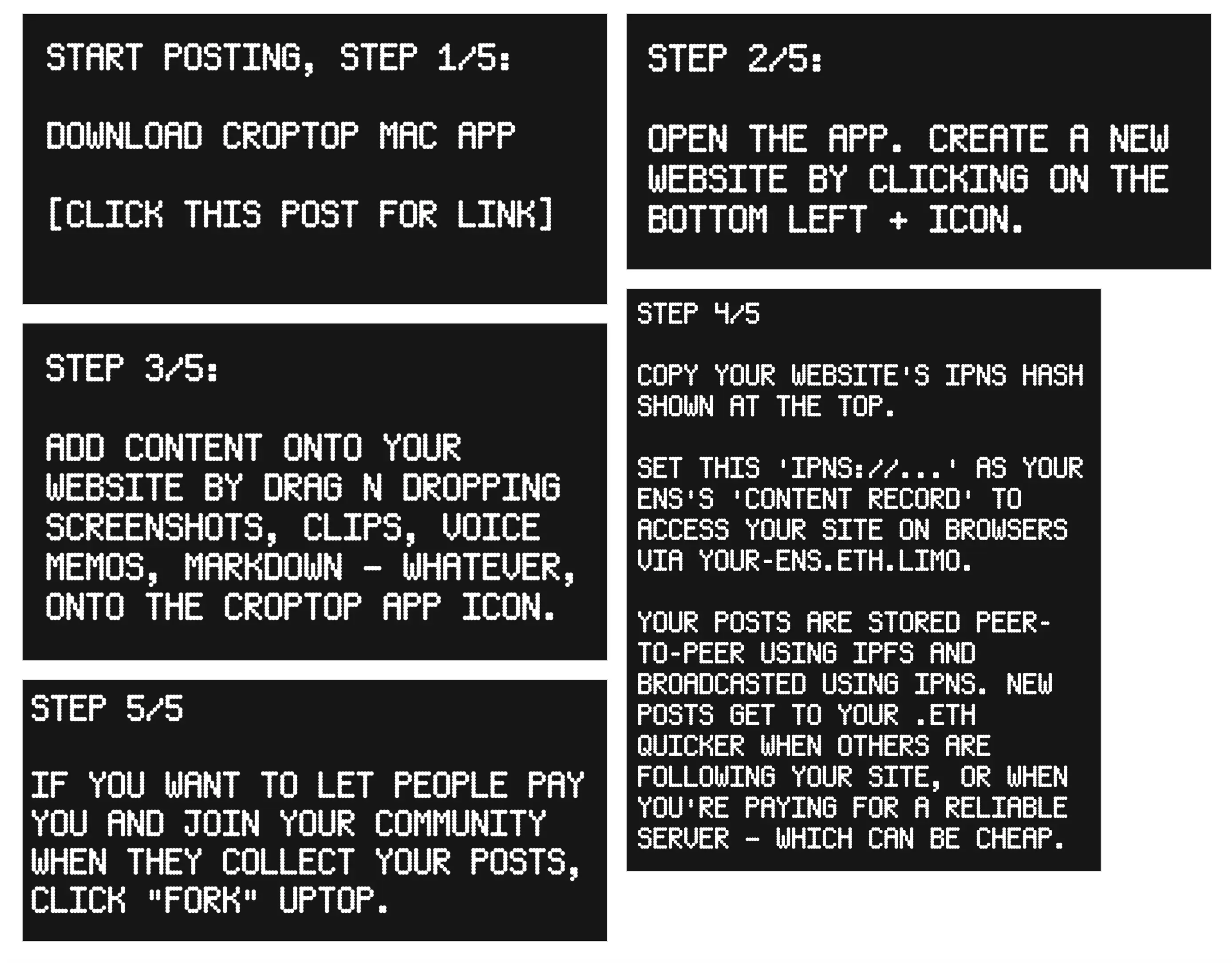 Croptop App user's guide